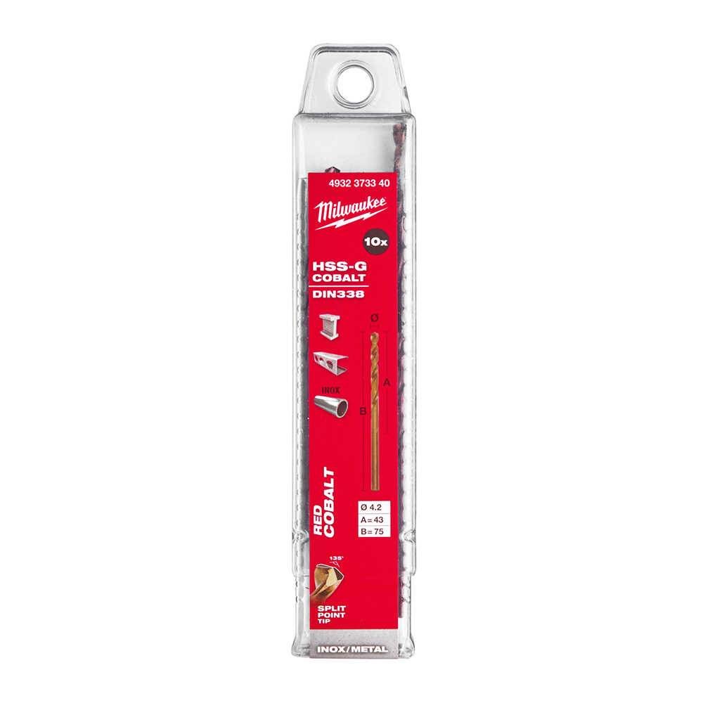 4. 2x80 Mm Altın Serisi Hss-g Co Metal Matkap Ucu - 10